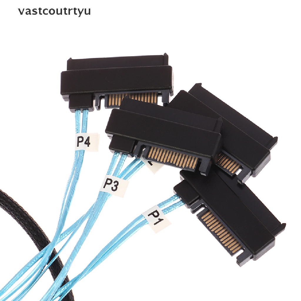 Vas Mini 4 SAS Hard Drives 36-Pin SFF-8087 To 4 SAS 29-Pin SFF-8482 Cable Connectors n