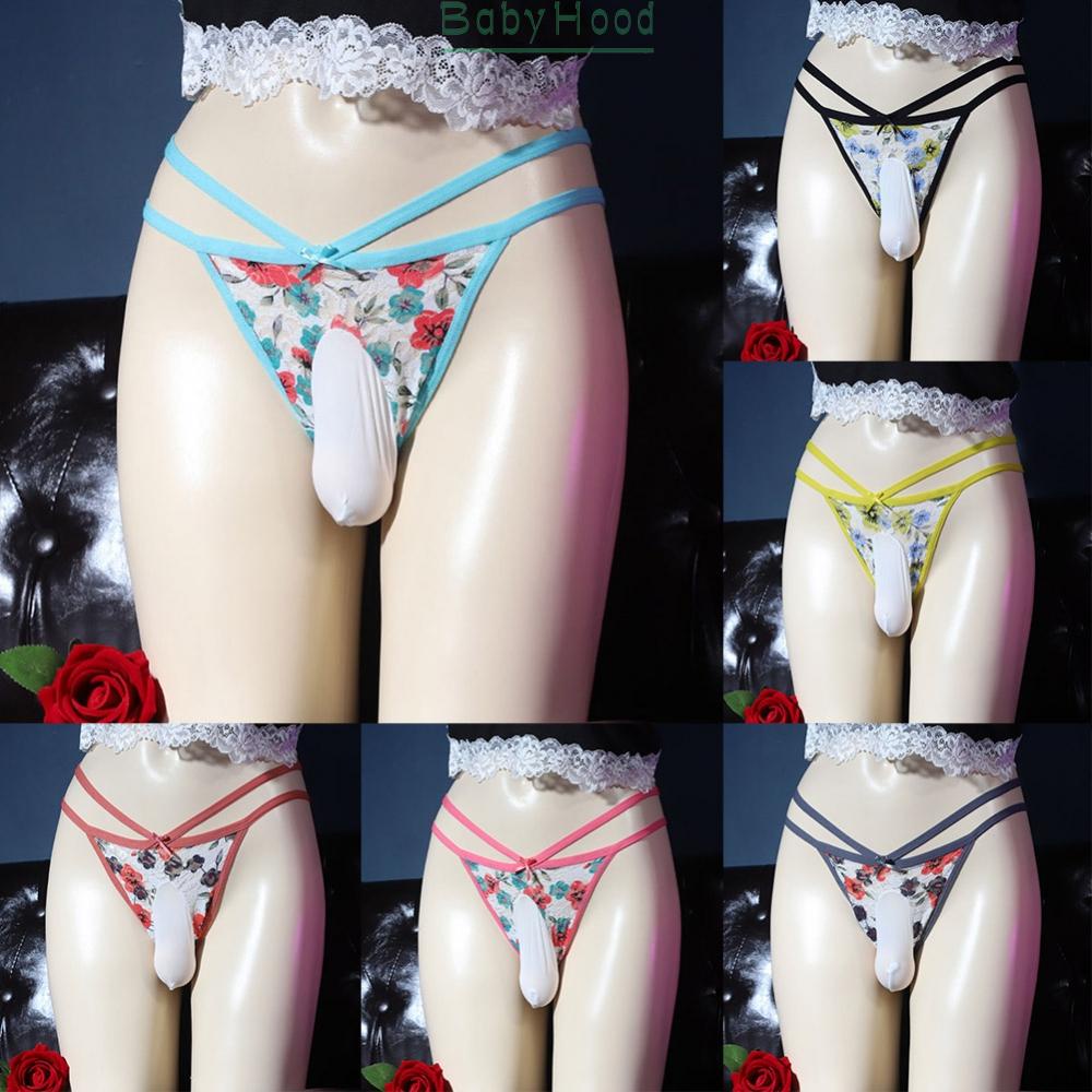 Men Sissy Pouch Panties Underwear Sexy Lace Briefs Knickers Shorts Underpants#BBHOOD