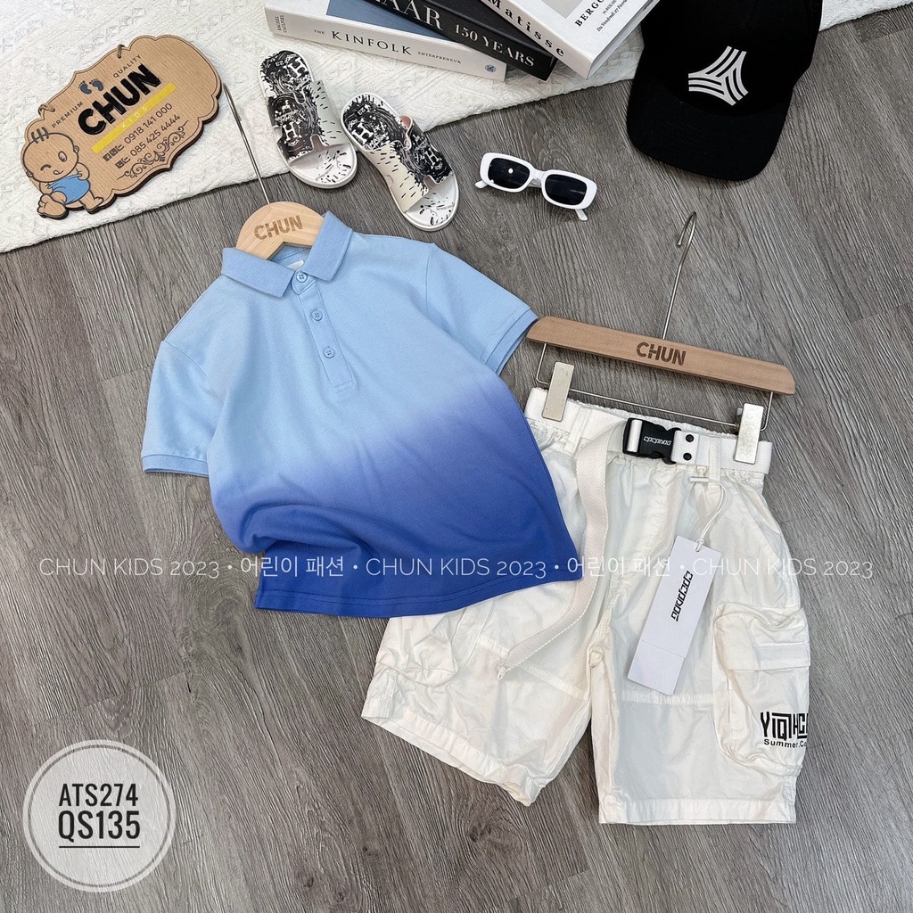 ÁO polo Ombre Siêu cấp cho Bé