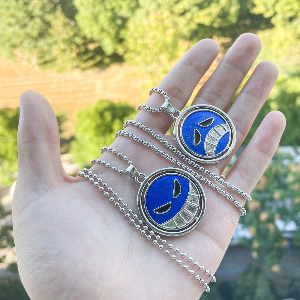 Vòng cổ Kim Loại Mặt Hình Anime Pirate King 'S Peripheral Luffy Ace Đa Năng Thời Trang Cho Nam Và Nữ