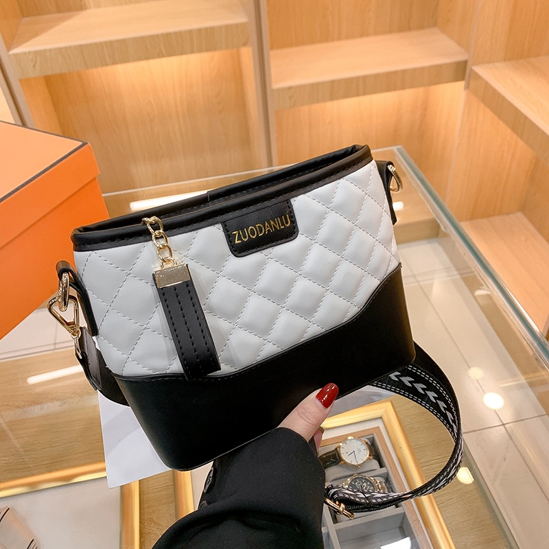 Ielgy Túi Xách Dây Xích Đeo Vai Đa Chức Năng Họa Tiết Hình Thoi Cho Nữ