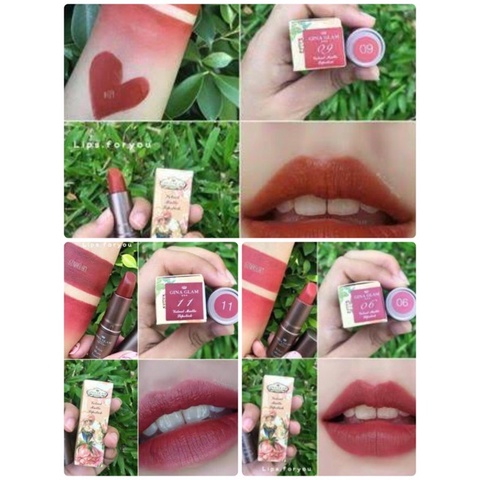 Son Siêu lì Thái lan Gina Glam G37 lâu trôi mềm môi cả ngày dài