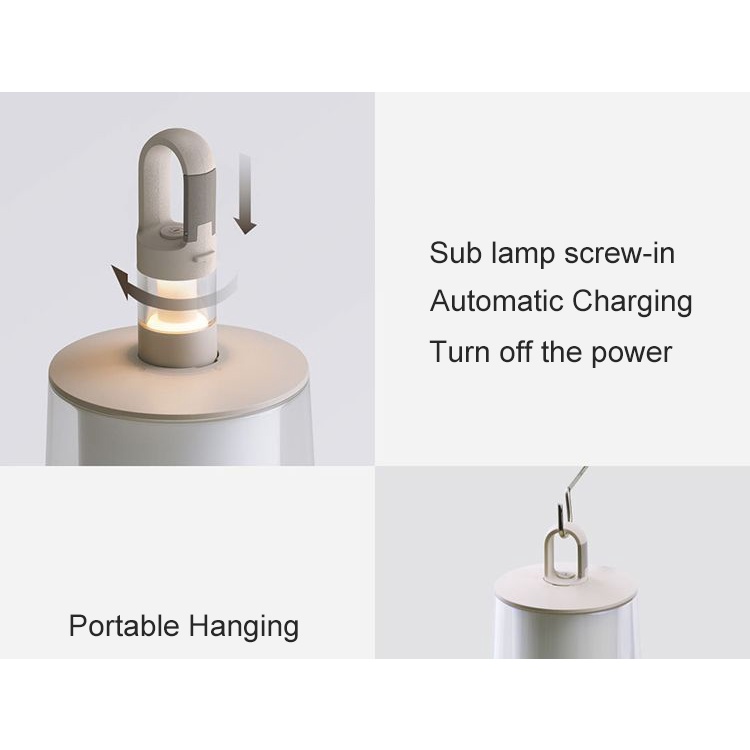 Đèn Pin Cắm Trại Thông Minh Xiaomi Mijia Có Thể Sạc Lại Tiện Dụng