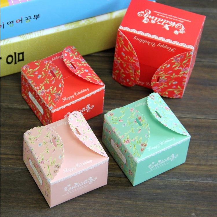 [HQ] Hộp Quà Trang Trí Tiệc Kỷ Niệm, Tiệc Cưới Sang Trọng, Làm Quà Cảm Ơn, Đựng Bánh Kẹo | Size S 62*62*42 mm