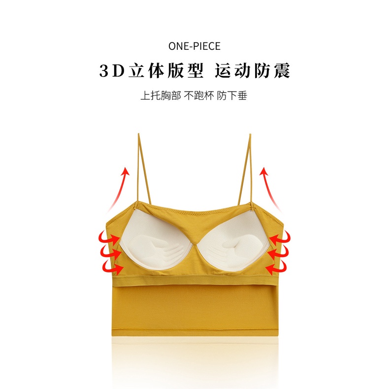 Áo Ngực Thể Thao Bằng Cotton Mềm Co Giãn Chống Mòn Giặt Được Thời Trang Mùa Hè Dành Cho Nữ