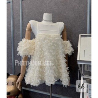 Áo trễ vai tơ tua rua tay bồng bánh bèo (Áo k LÀ với giặt nước NÓNG nh mn💯💯)