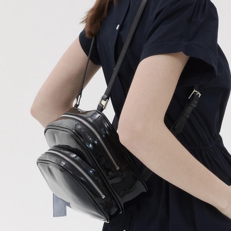 Balo Màu Đen Trơn Dễ Phối Đồ Thời Trang Cho Nữ