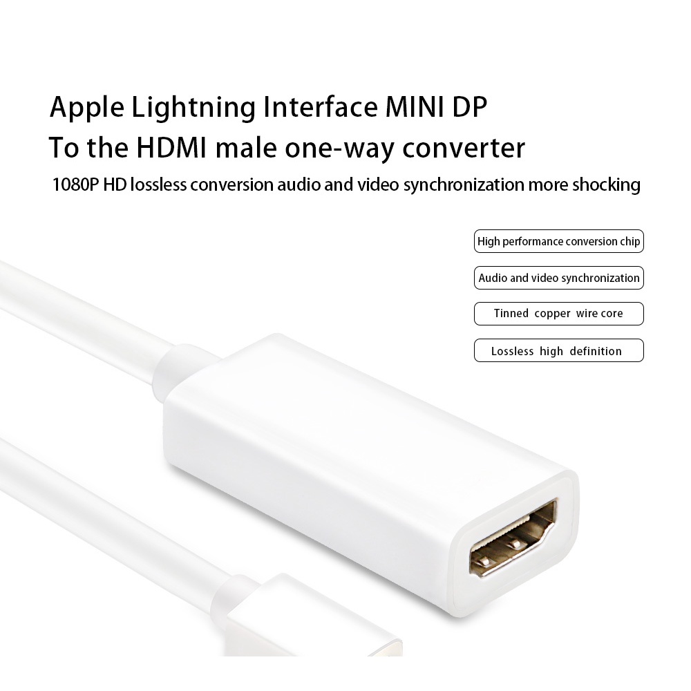 Cáp ChuyểN ĐổI Mini DP Sang HDMI 4K 1080P Cho Macbook / MáY ChiếU / Laptop