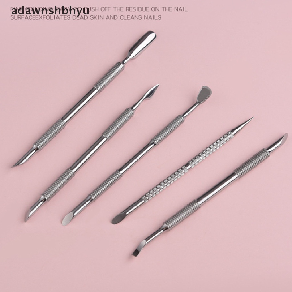 1 Dụng Cụ Làm Móng Hai Đầu Bằng Thép Không Gỉ Loại Bỏ Da Chết