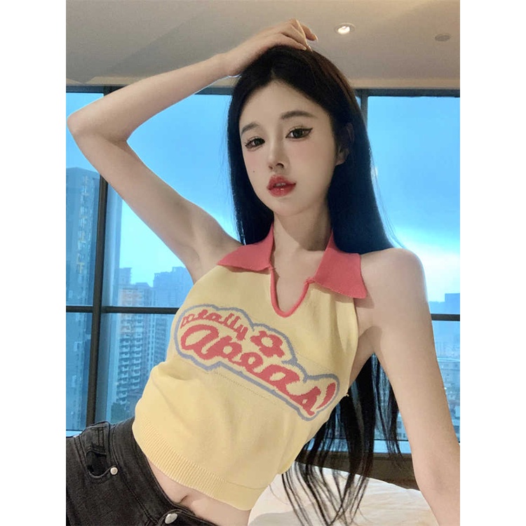 NRVP Áo Tank Top Màu Sắc Đơn Giản Thoải Mái Quyến Rũ Cho Nữ