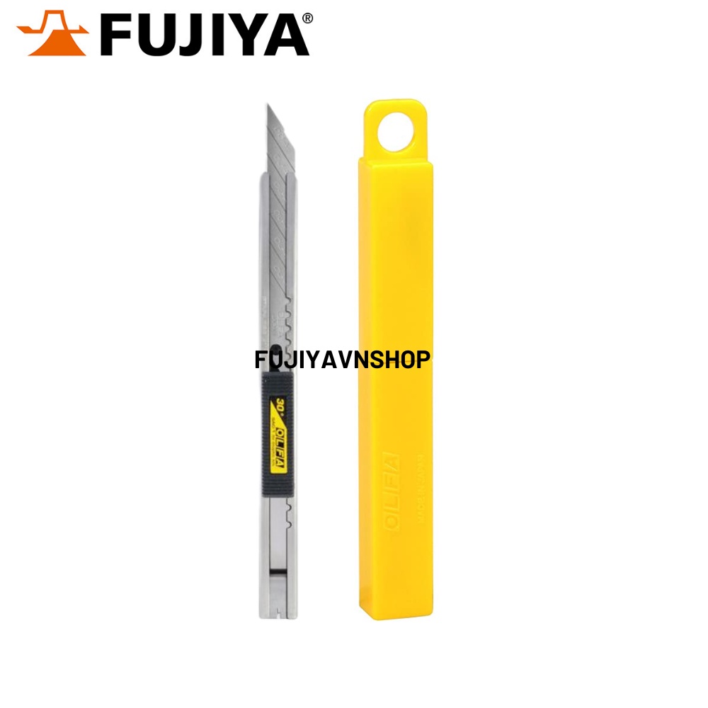 COMBO 1 Dao cắt trổ bằng thép không gỉ OLFA - SAC-1 VÀ 1 Hộp Lưỡi dao rọc giấy thay thế 9mm OLFA - SAB-10B (10 lưỡi)
