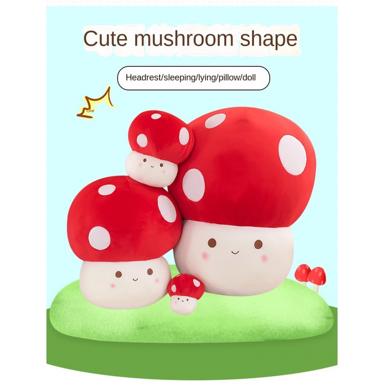 Gối Ôm Nhồi Bông Hình Cây Nấm Dễ Thương