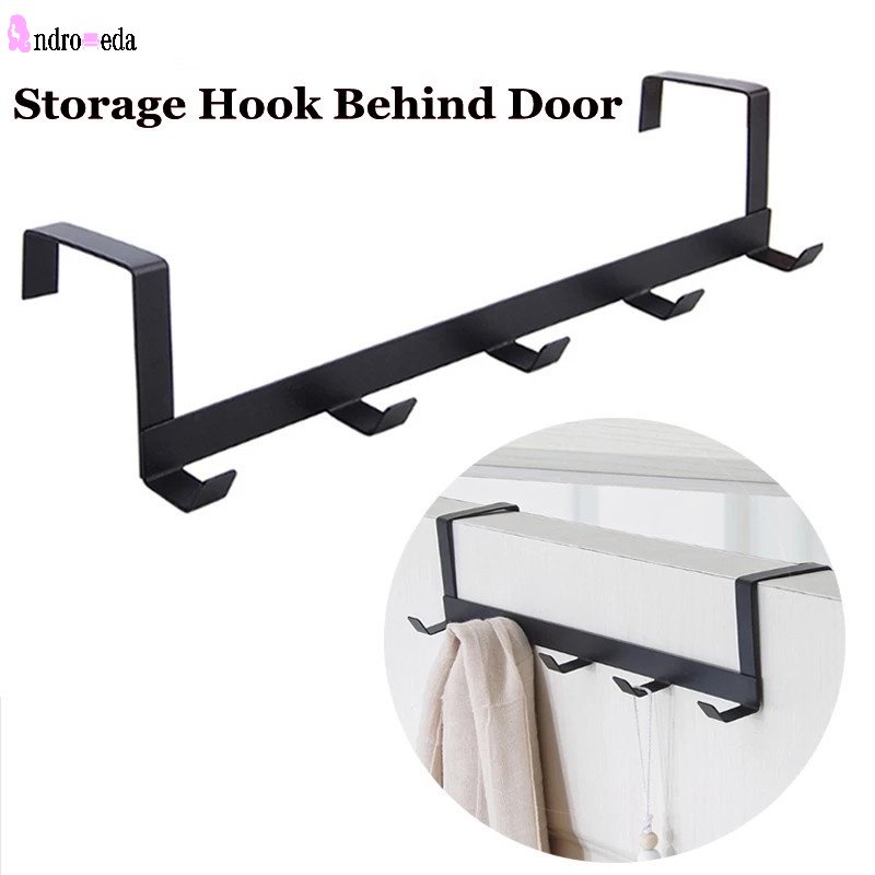 Giá Treo Khăn Tắm / Đồ Dùng 5 Móc Bằng Sắt Siêu Bền Tiện Dụng Cho Nhà Tắm / Phòng Ngủ