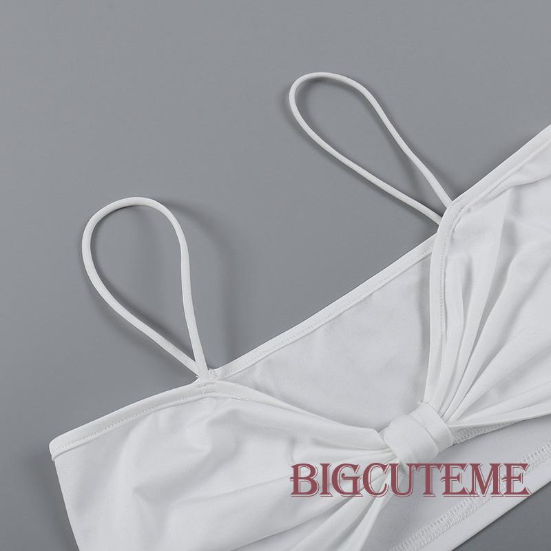 [] - Áo Sát Nách Cổ Tròn Xuyên Thấu Đi Tiệc Câu Lạc Bộ Đêm Màu Đen / Trắng Cho Nữ