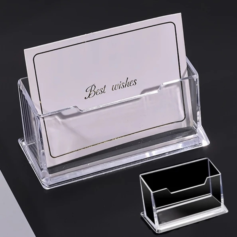 1 Giá Đỡ Danh Thiếp Để Bàn Bằng Acrylic Trong Suốt