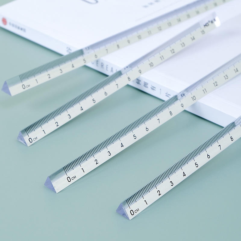 Thước Đo Hình Tam Giác Ba Chiều Trong Suốt Đơn Giản wj226