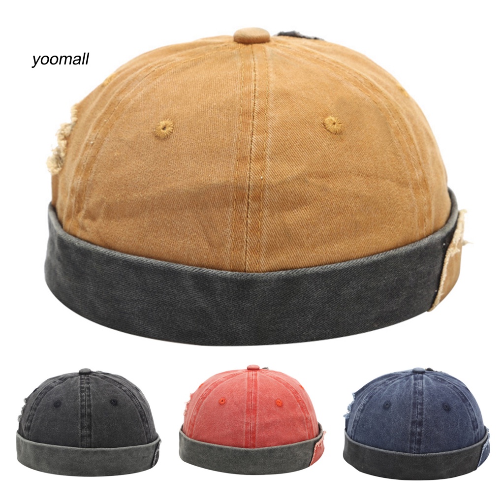 Mũ Beanie Không Vành Thoáng Khí Thiết Kế Điều Chỉnh Được Phong Cách Retro Đường Phố