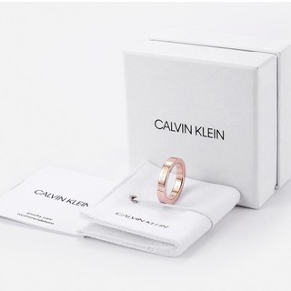 Nhẫn Cặp đôi Calvin Klein Hook Rose Gold Ring - Nhẫn CK Authentic, Thẻ Tag, Bill Check Code