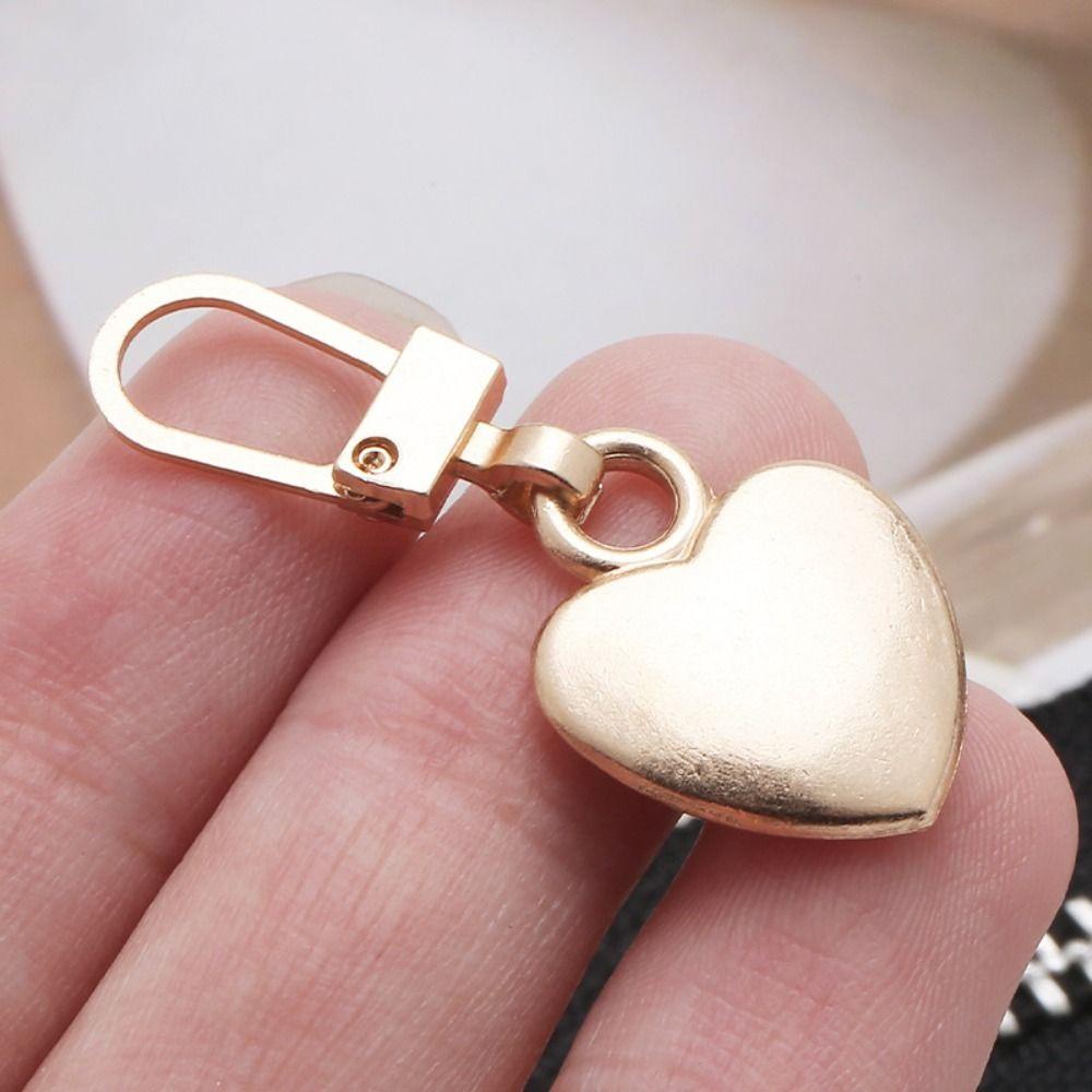 26EDIE Phụ Kiện Vòng Kéo Hình Trái Tim Dùng Làm Ví / Áo Khoác DIY