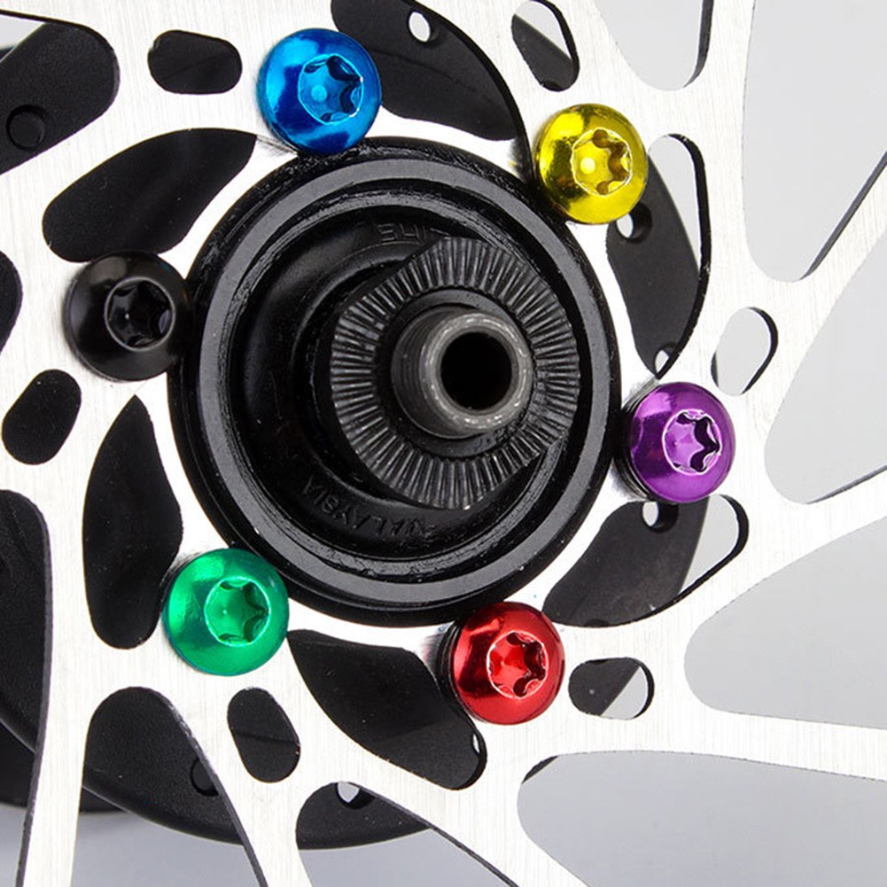 Set 12 Bu Lông Đĩa Phanh Bằng Thép Không Gỉ M5 X 9mm T25 Torx Dành Cho Xe Đạp Leo Núi