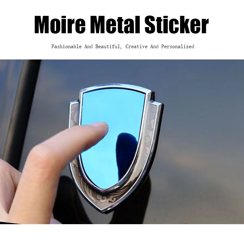 Miếng Dán Kim Loại 3D Trang Trí Gương Chiếu Hậu Xe Hơi