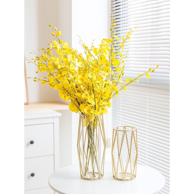 Bình cắm hoa decor lõi thủy tinh đẹp trang trí phòng khách sang trọng, lọ hoa để bàn B05