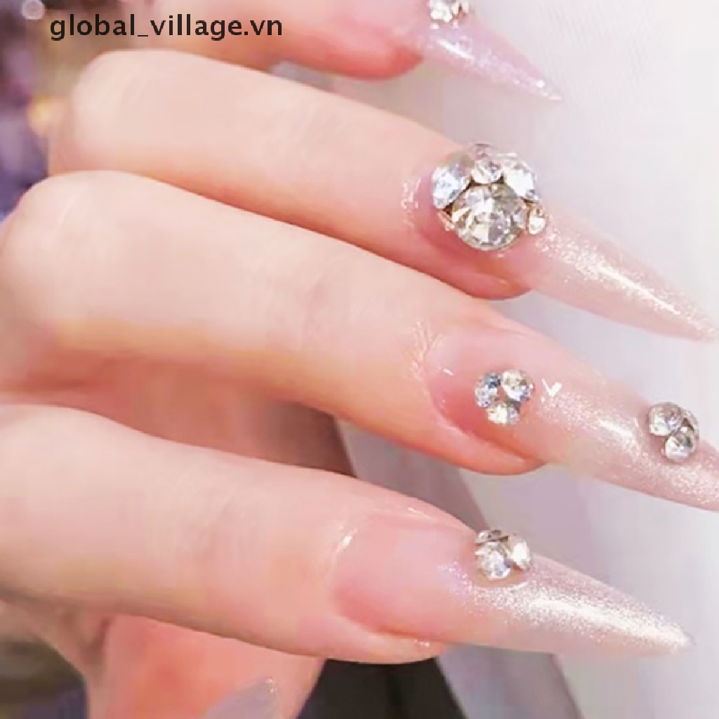 Hộp 6 Ngăn Đựng Đá Pha Lê Trang Trí Móng Tay Nghệ Thuật