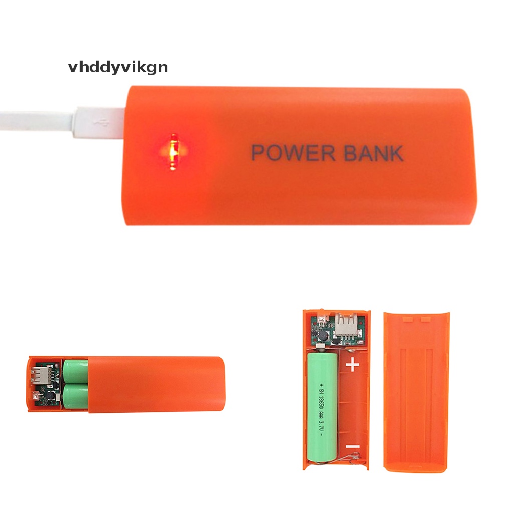 Hộp Sạc VHDD 5V 5600mAh 2X 18650 USB DIY