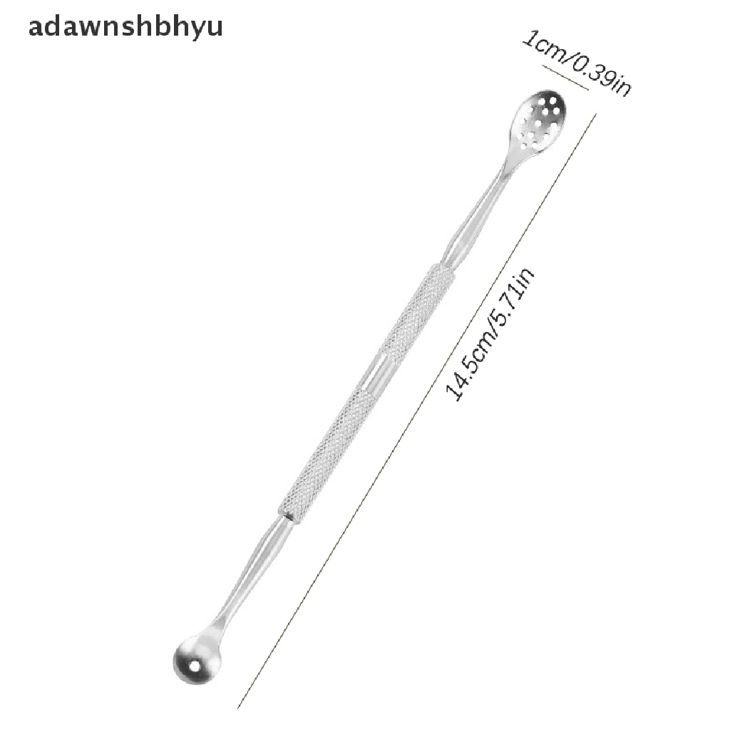 1 Dụng Cụ Hai Đầu Bằng Thép Không Gỉ Dùng Để Loại Bỏ Da Chết Móng Tay