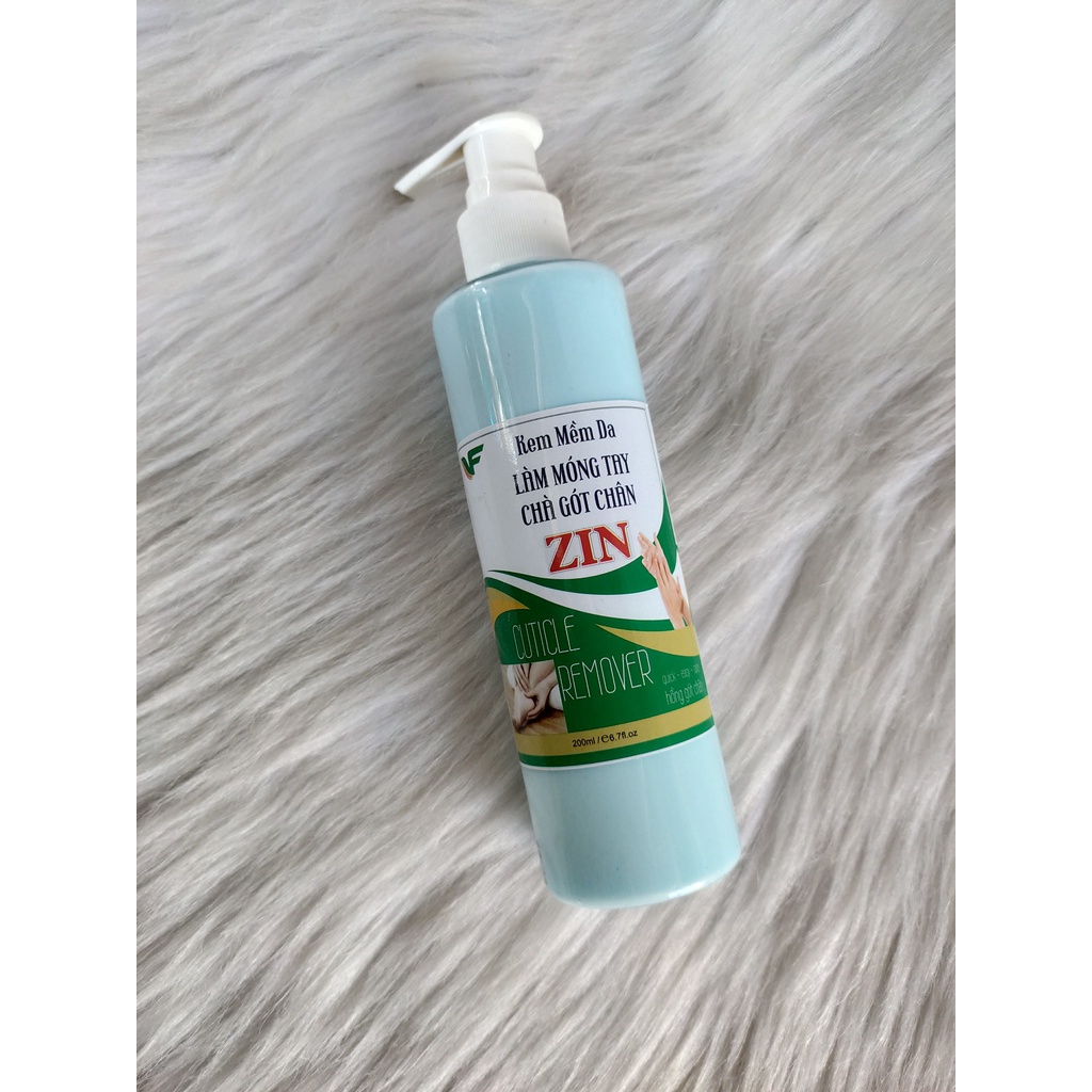 Kem mềm da chà gót Zin chai màu xanh 200ml làm mềm da, làm mềm da, mềm móng, chai lớn có vòi xịt, không gây bào mòn da t