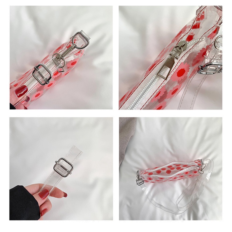 Túi Đeo Chéo Trong Suốt In Họa Tiết Dễ Thương Phong Cách Hàn Quốc Thời Trang Mùa Hè 2023 Cho Nữ