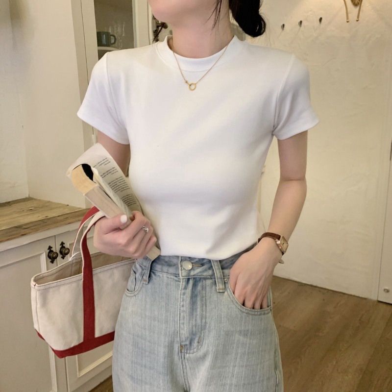 NRVP Áo Thun Tay Ngắn In Họa Tiết Phong Cách Hàn Quốc Mới Cho Nữ