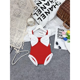 Bikini nơ ngực bèo vai bé gái