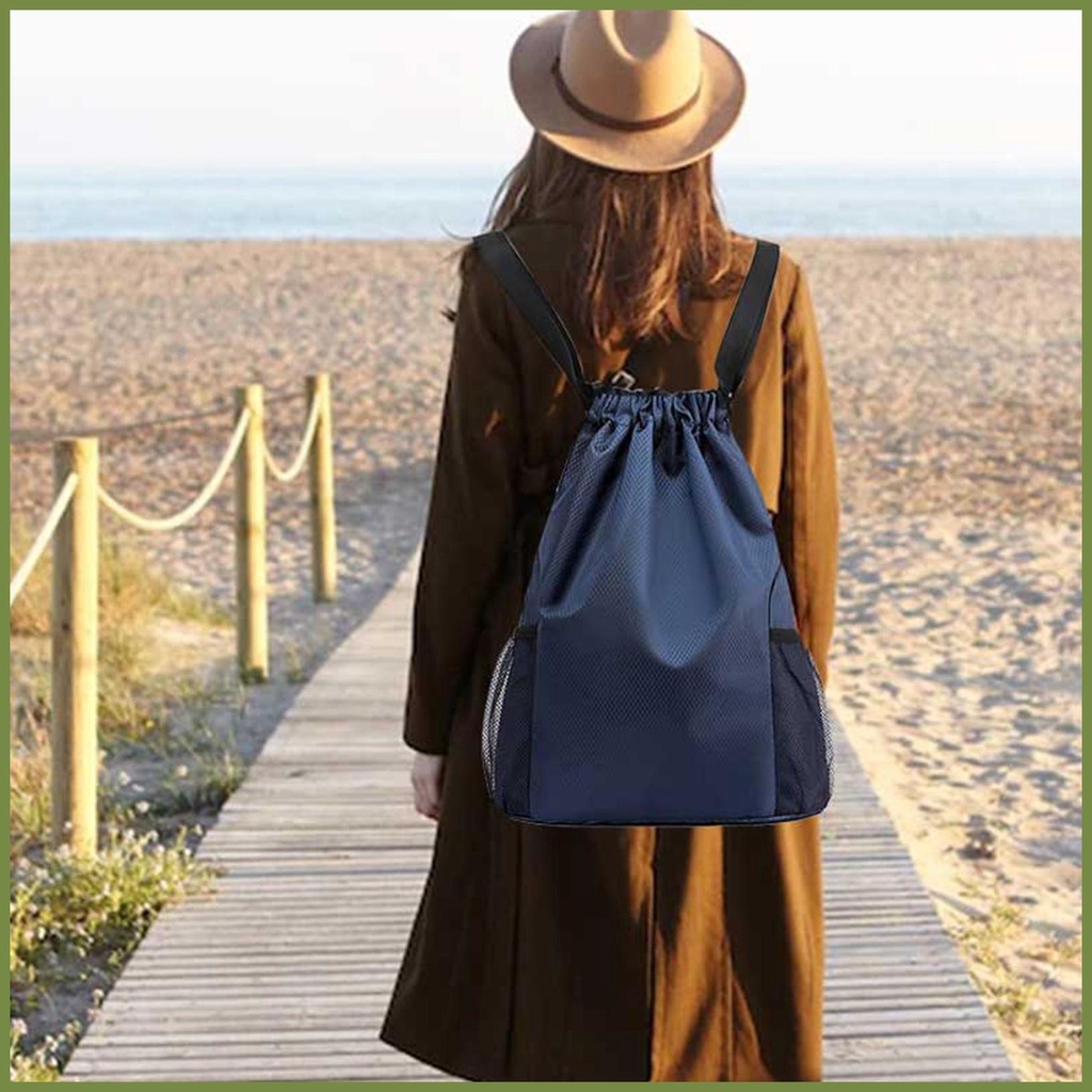 Túi Dây Rút Thể Thao Sức Chứa Lớn Chống Thấm Nước Có Lưới kouvn kouvn