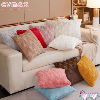 CVMAX 1pc Vỏ bọc gối sofa hình vuông phủ nhung mềm nhiều màu phong cách boho