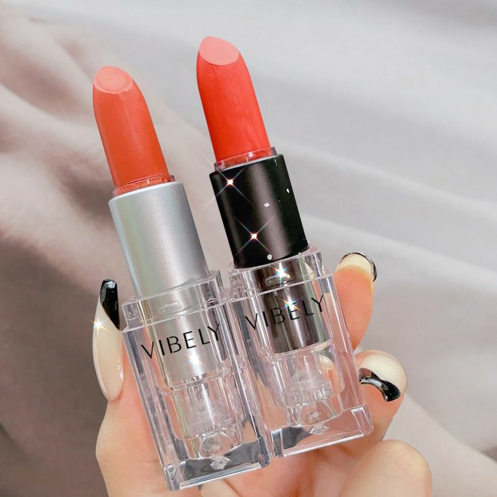 Son Môi Dưỡng Ẩm Chống Thấm Nước Lâu Trôi Không Dính Ly 6 Màu Nhung Mờ Thời Trang