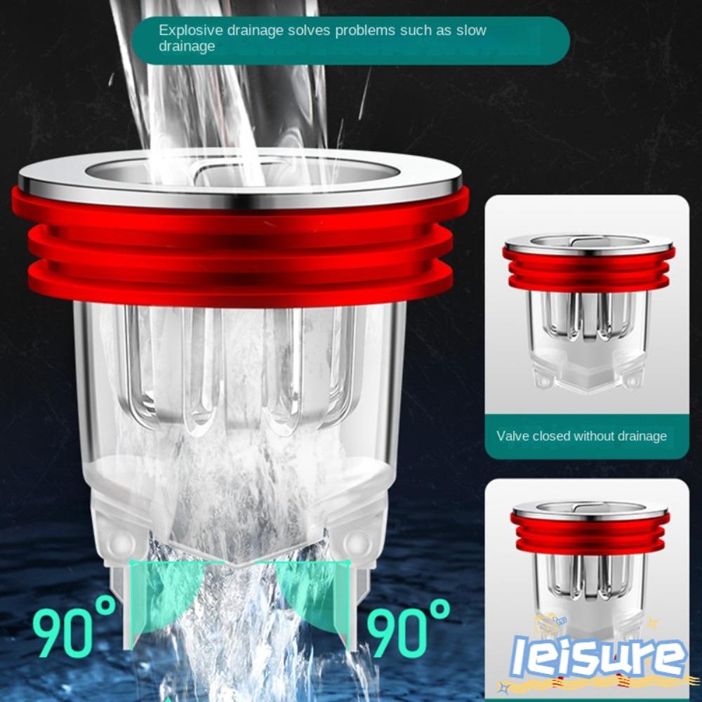 Set 2 Nắp Đậy Cống Thoát Nước Sàn Nhà Bếp Chống Mùi Hôi Tiện Dụng