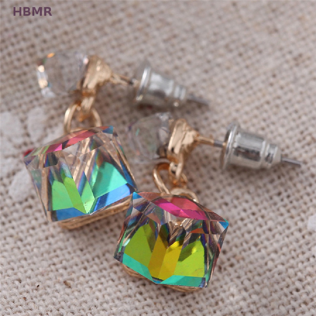 Khuyên Tai Đính Đá zircon Pha Lê Cho Cô Dâu