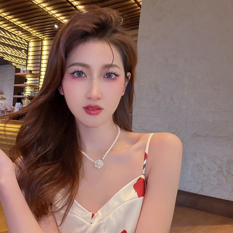 Vòng cổ hoa hồng công nương nước Pháp sang trọng VC207
