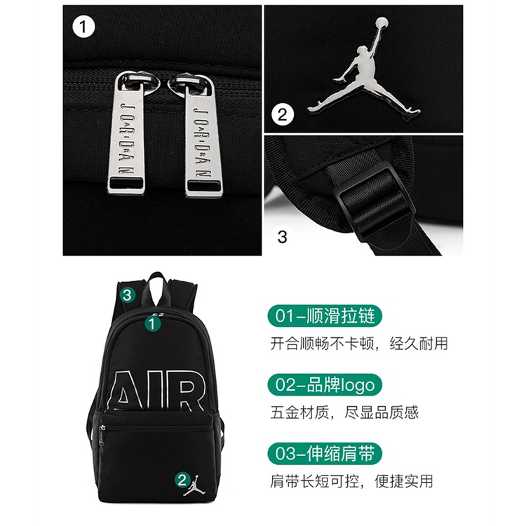 Balo Nike 100% Air Jordan Cỡ Lớn Thời Trang Năng Động