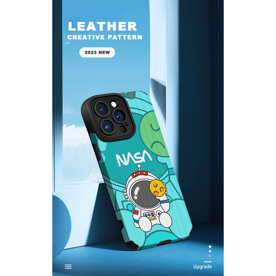 Ốp Điện Thoại Da Silicon Mềm Hình Doraemon NASA Cho iPhone 11 12 13 14 Pro MAX 11Pro 13Pro 7 8 Plus X XR XS MAX SE 2020