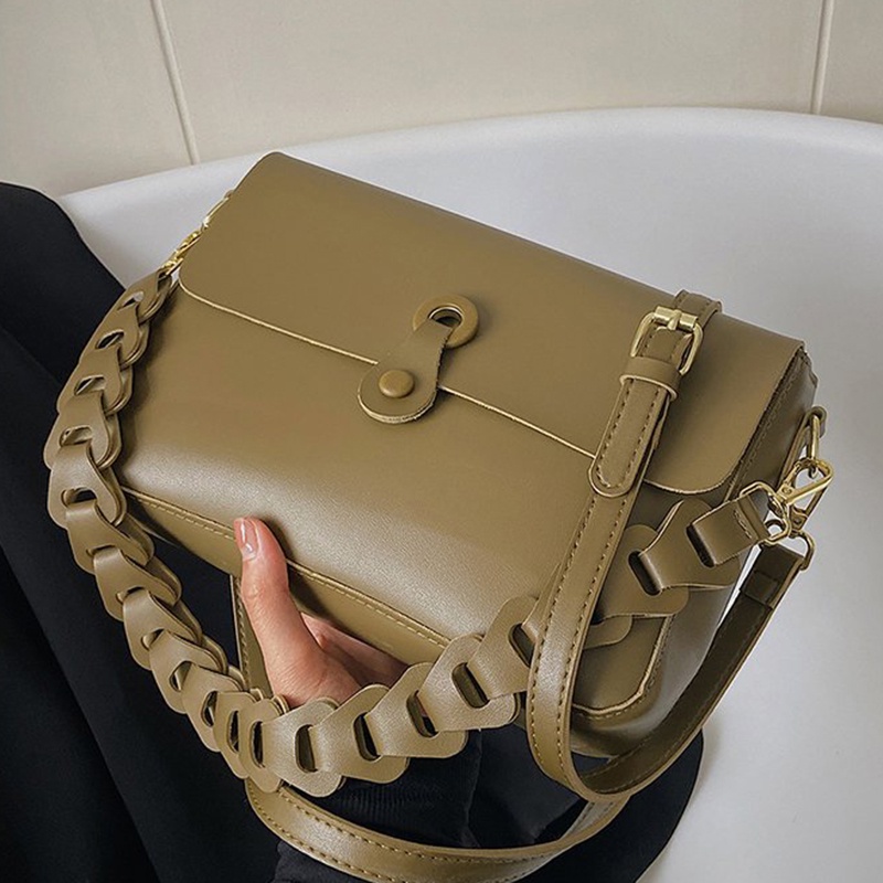 Túi Đeo Vai Bằng Da Phong Cách retro Dễ Phối Đồ Thời Trang Cho Nữ