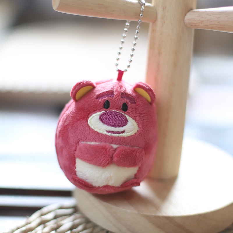 Gấu dâu Lotso Móc Khóa Hình Thú Nhồi Bông One Lotso 11 Dễ Thương