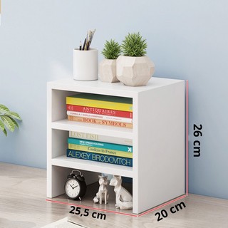 Kệ sách để bàn 3 tầng lắp ghép siêu xinh