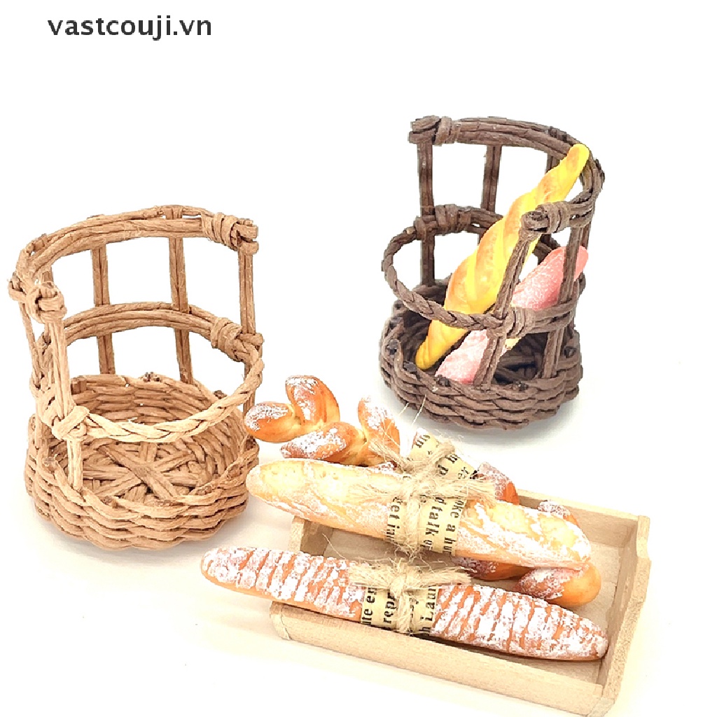 Mô Hình Rổ Bánh Mì Tỉ Lệ 1: 12 Trang Trí Nhà Búp Bê