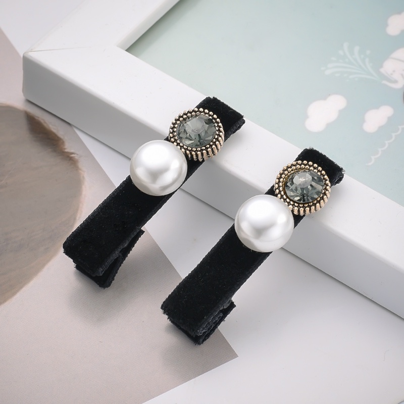 Kẹp Tóc Đính Đá / Ngọc Trai Phong Cách Cổ Điển Thanh Lịch Dành Cho Nữ