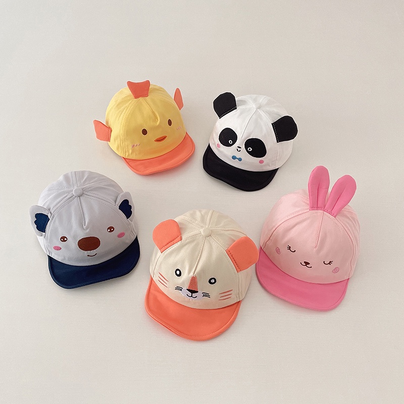Mũ Lưỡi Trai Vành Mềm Họa Tiết Hoạt Hình Thời Trang Mùa Hè Cho Bé