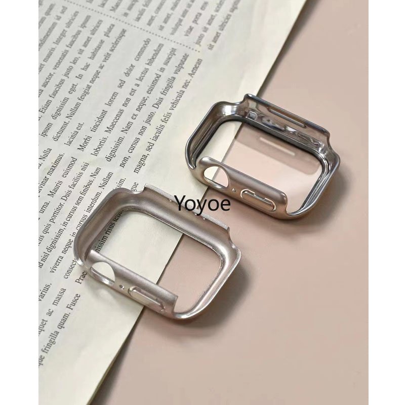 Bộ Kính Cường Lực + Ốp Bảo Vệ Màn Hình 24 Kiểu Cho iWatch 8 49MM 45MM 41MM 44mm 40mm 42mm 38mm 8 Ultra 7 6 5 4 3 se