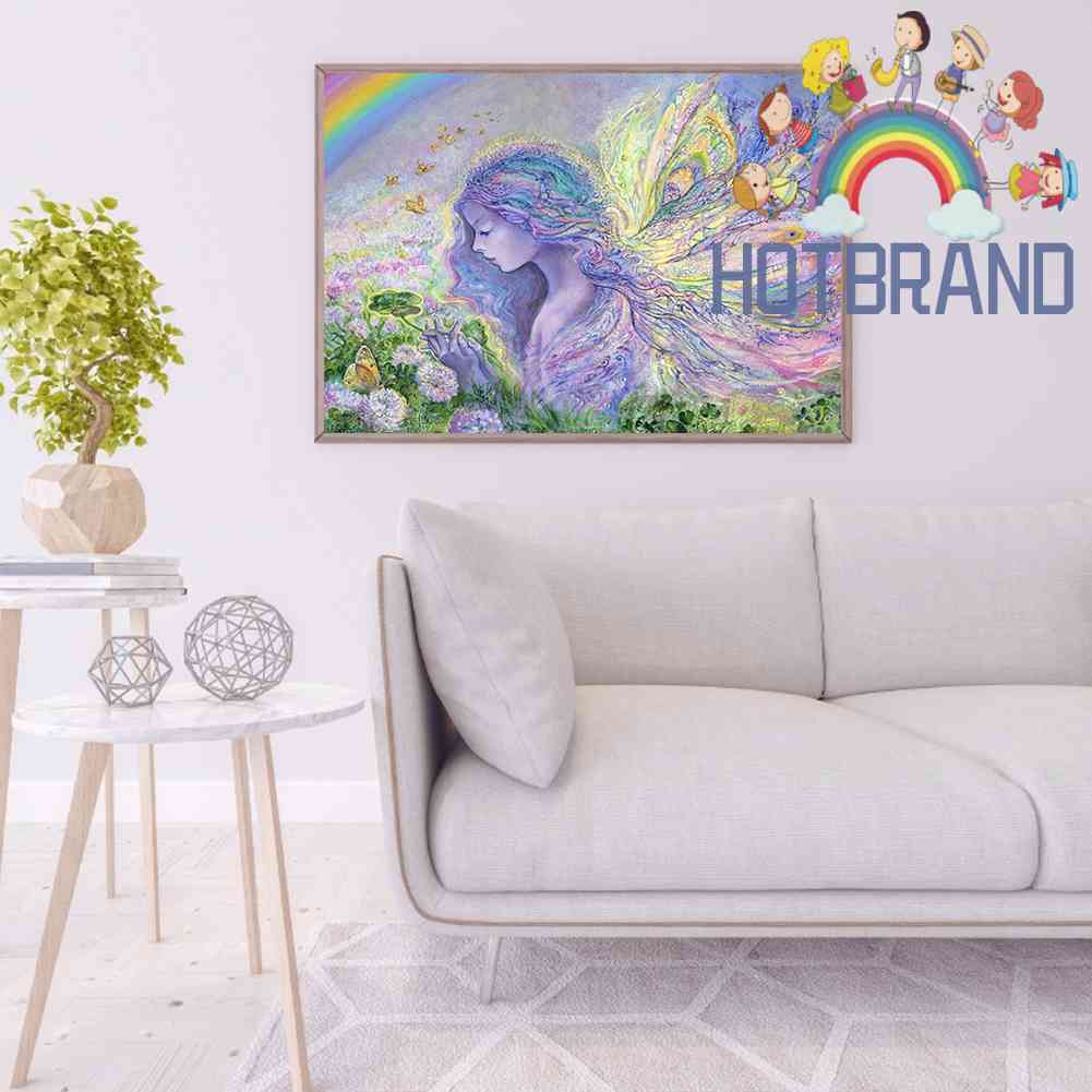 Bộ Tranh Đính Đá 5D Tự Làm Toàn Diện Họa Tiết Tương Phản Trang Trí Nhà Cửa