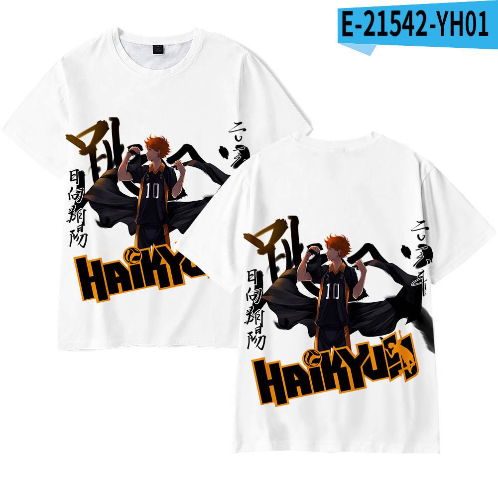 Áo Thun Tay Ngắn In Hình Hinata Shoyo Kageyama 3D Thời Trang